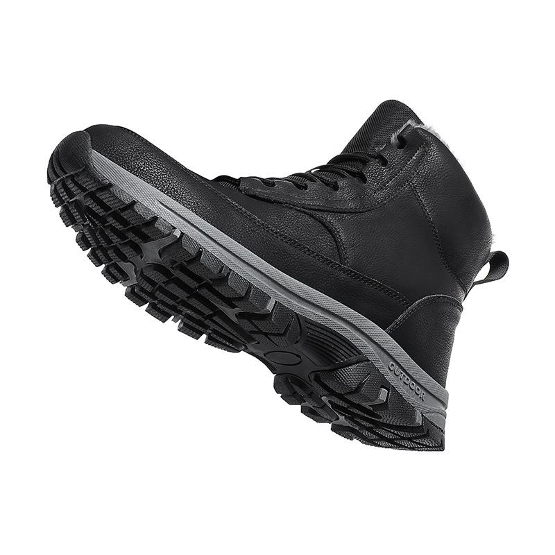 Men's Winter High-Top Snow Boots: Outdoor Plus Size Cotton Sneakers