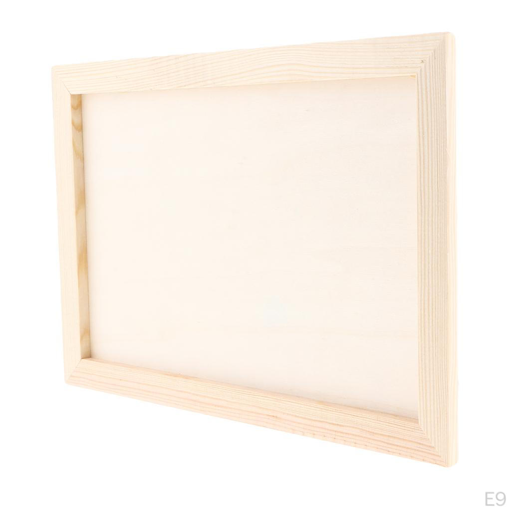 Frames, Paintable, Untreated Wooden Picture Frames for Crafting