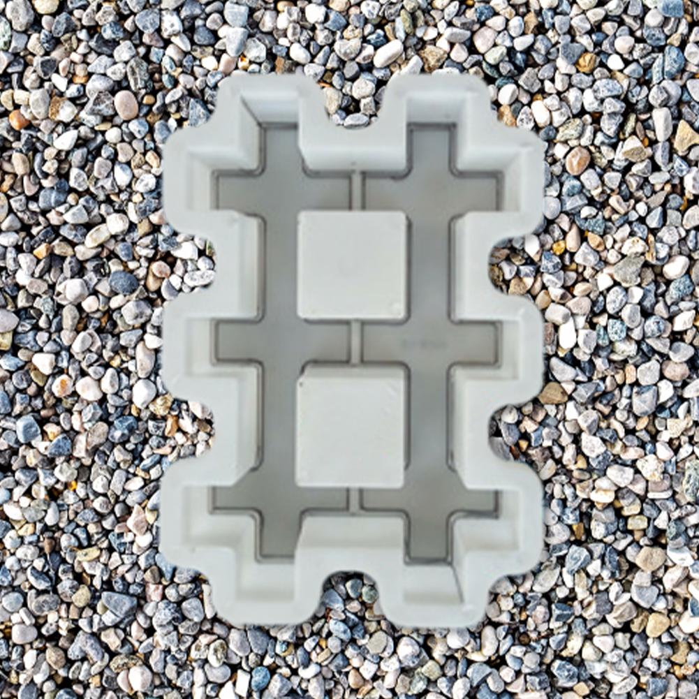 Plastic Concrete Molds Reusable DIY Garden Pavement Mold Path Paving Concrete Brick Mould for Sidewalk Walkway Path Patio
