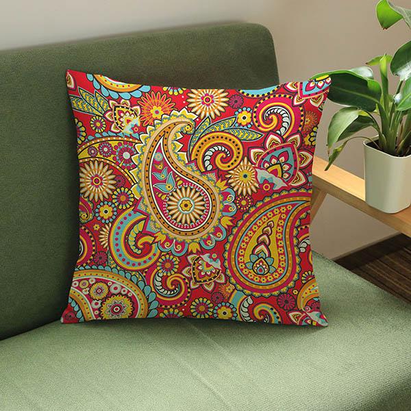 Purple Mandala Flower Pattern Cushion Cover Indian Thailand Buddism Home Decorative Throw Pillow Cover Cotton Linen Pillow Case