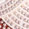 Home Party Supplies Handmade Keychain 20Pcs Bracelet Acrylic 7mm Fashion Necklace DIY Loose Beads Jewelry Making Material Cross Accessorie Round