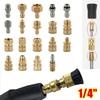 1 Stück Schnellverschluss G1/4 Hochdruckreiniger Adapter Set Kupplungen Schwenkbar 1/4 Zoll Sprüh Sprinkler Schnellkuppler Verstellbar