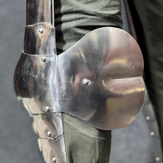 Medieval Greaves Leg Guard Set Polished Steel Protection for LARP  Cosplay