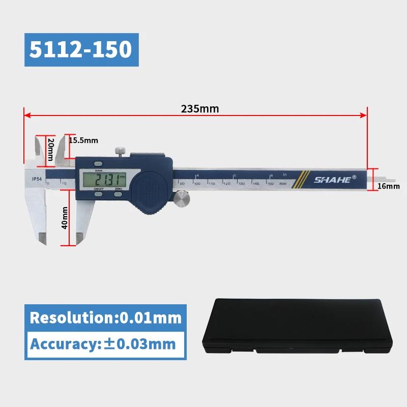 IP54 Waterproof Digital Calipers Stainless Steel Electronic Vernier Caliper 150 mm Measuring Tools Vernier Calipers