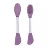 Cepillo Facial de Silicona de Doble Cabeza para Limpieza, Masaje y Aplicación de Mascarillas de Barro