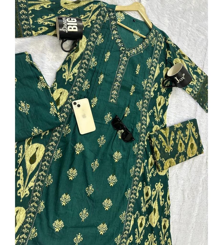 Dámský designový party salwarový oblek Kurti Indický Bollywood Top Tunika Kurta Kalhoty Dupatta Set