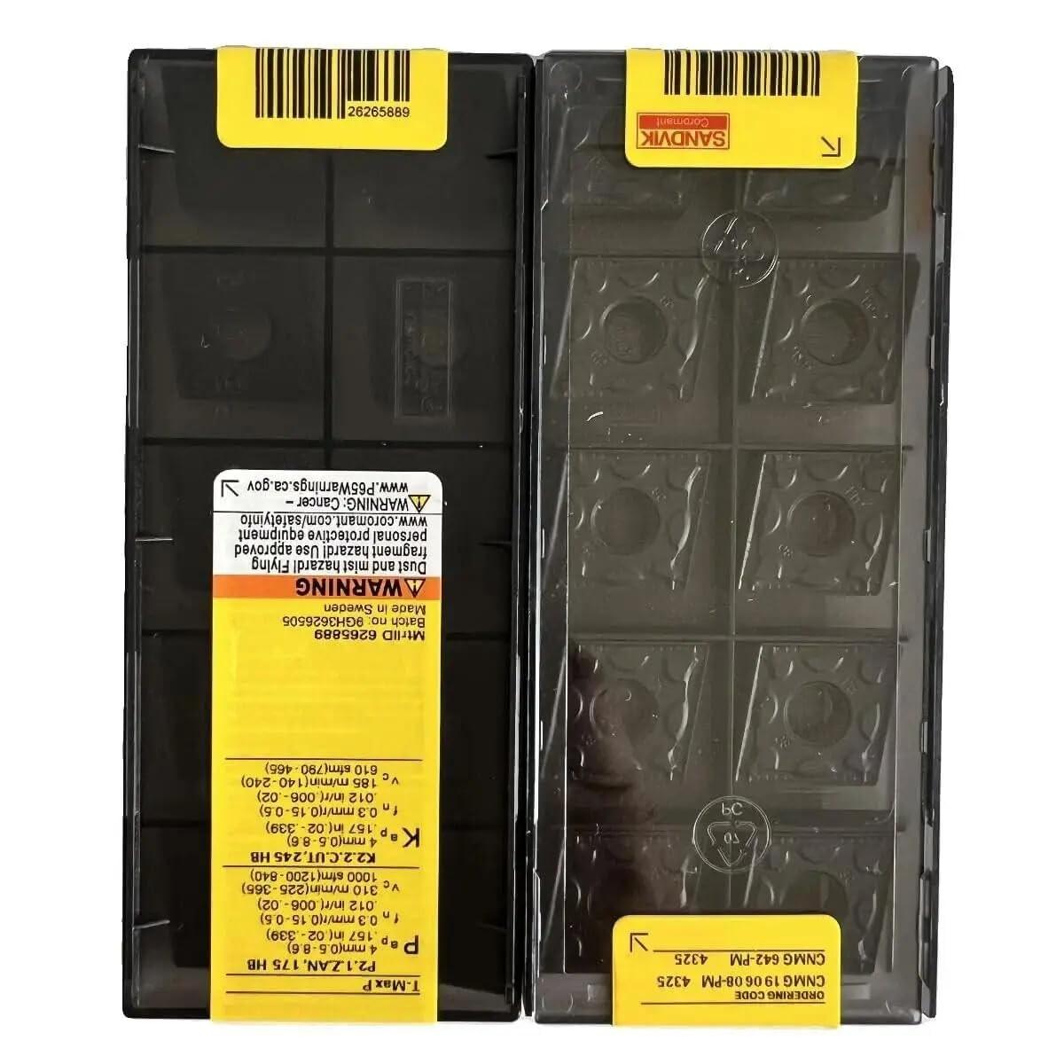 

Original Sandvik / CNMG190608-PM 4325 CNC lathe carbide blade tool 10 Pcs