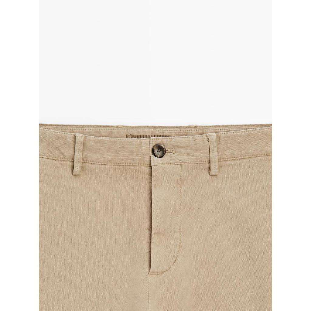Masimodutti Slim Fit Micro Textured Pants