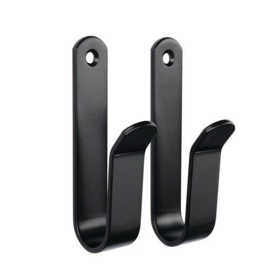 2 Pcs Snowboard Wall Mount Hooks Punching Great Load Bearing Thickened Heavy Duty Anti-slip Bag Hat Plaque Tools Clothes Surfboard Skateboard