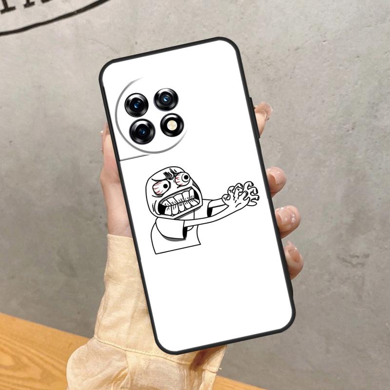 

Чехол с мемом Troll Face для OnePlus 8 9 10 Pro 15 15R 13 R 12 11 13T 10T 8T Nord CE 5 2 3 4 Lite N20 N30 OnePlus Nord CE 2