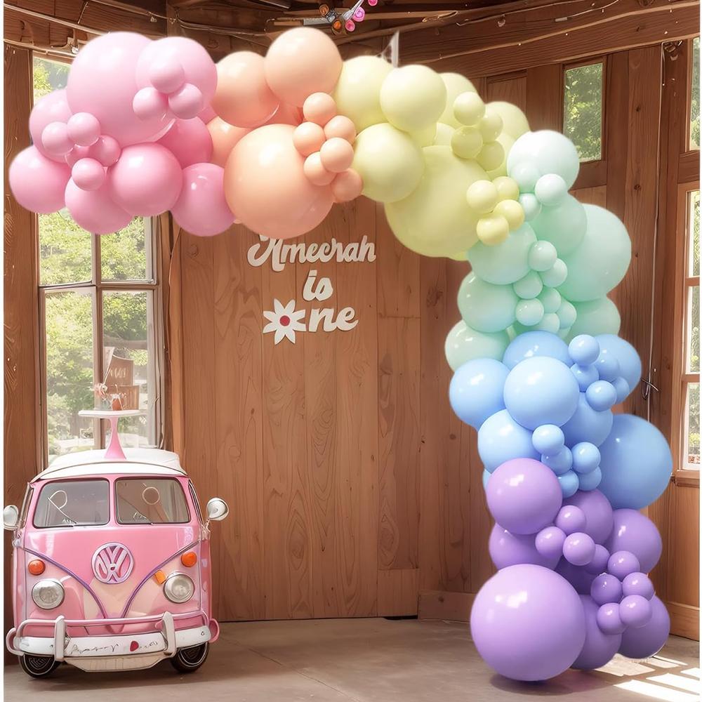 111PCS Pink Colored Balloon Latex Balloon Set Suitable for Birthday Parties, Weddings, Valentine's Day Parties Decoration