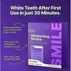 1-3x Purple Tooth Whitening Strips for Sensitive Teeth, Clean Dental Plaque And Stains, Brightens Smile Anywhere, Anytime, Travel Essential Oral Kit