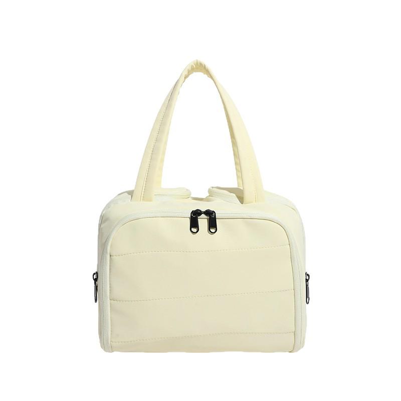 Women's 2025 Multi-Functional Cross-Border Handbag: Large Capacity Fashion Cosmetic & Toiletry Bag with Portable Partition Storage.