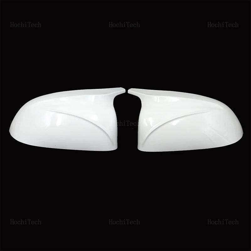 For BMW X3 G01 X4 G02 X5 G05 X7 G07 X6 G06 2018-2023 White Carbon Fiber Glossy Black Replacement Rearview Side Mirror Covers Cap