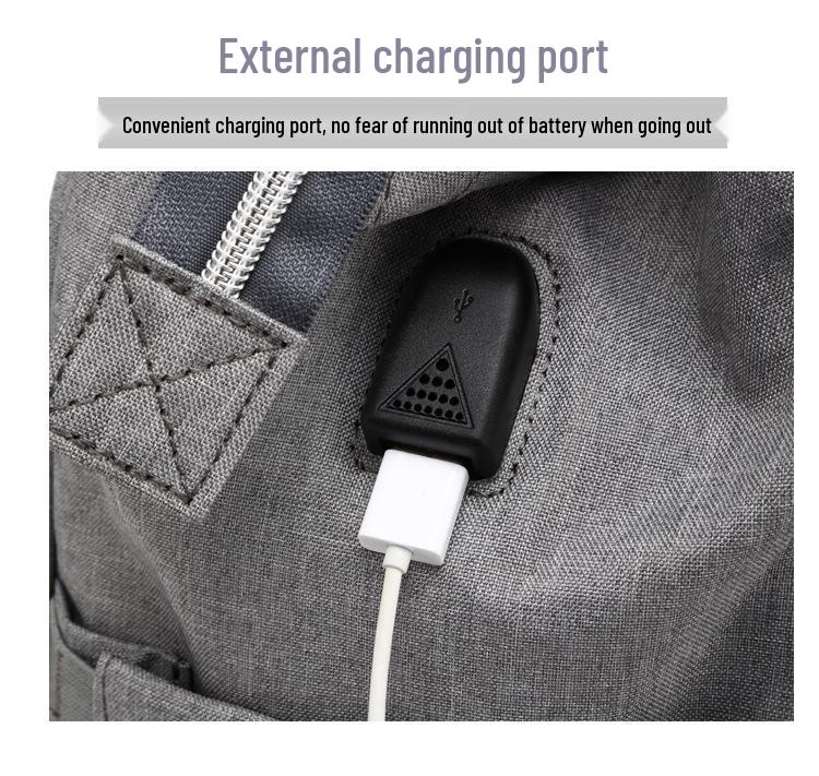LEQUEEN Multifunctional Large Capacity Mummy Backpack with USB Charging for Moms and Babies