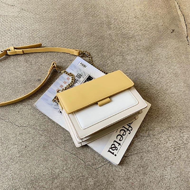 New Trendy Chain Summer Style Western Fashion Crossbody Women s Bag Ins Summer Women s Trendy Cool жёлтый