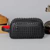 Men's Personalized Rivet Handbag Clutch Bag Men's Bag Simple and Fashionable Versatile and Color-blocking Bag