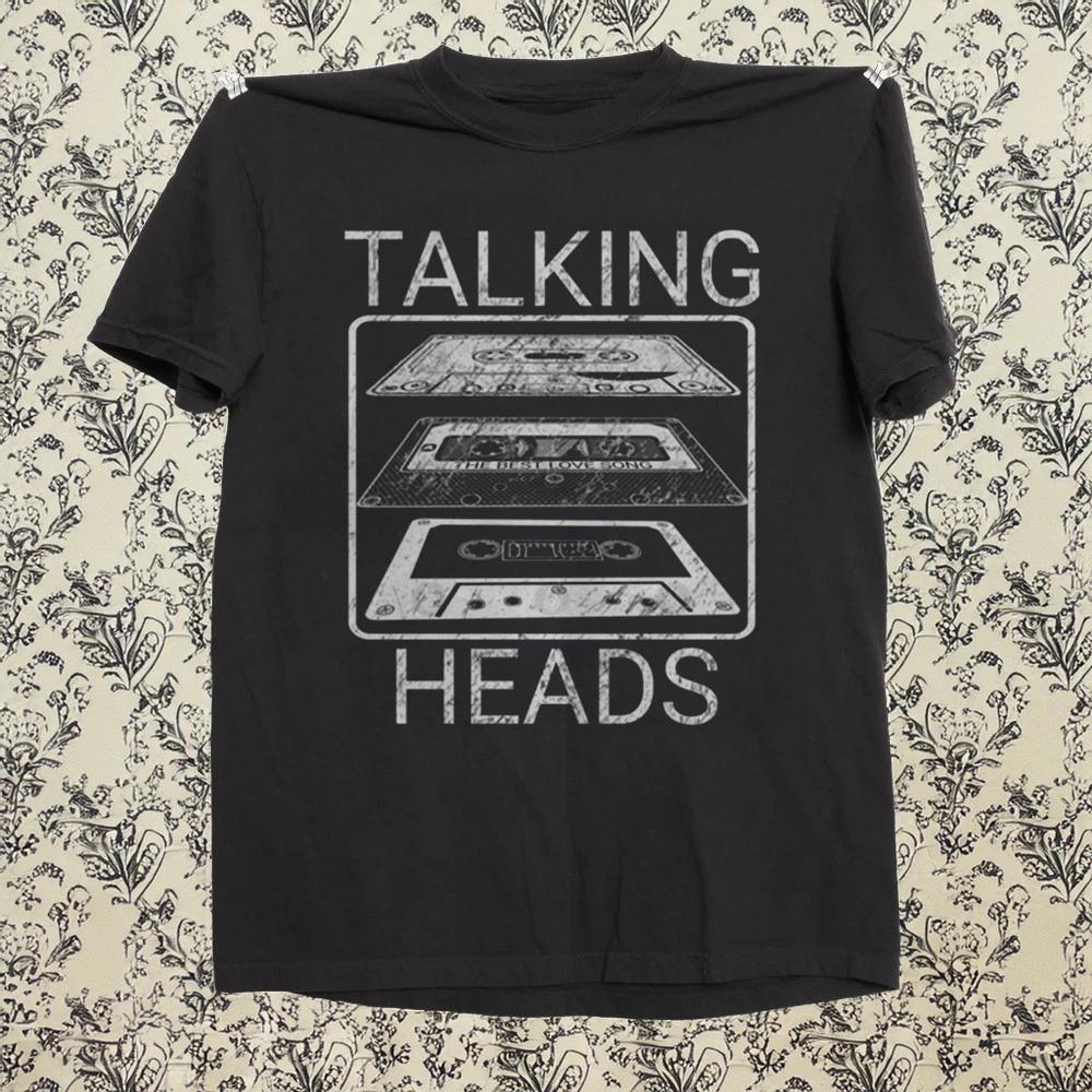 Talking Heads Cassette Vintage Style Black T-shirt S-
