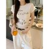 Internet Celebrity Explosion Letter Short-sleeved T-shirt Women, Summer New Slim Slim Slim Print Top