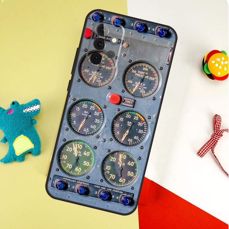 

Aviation Aeroplane Pilot Cockpit For Samsung Galaxy A55 A35 A15 A54 A34 A14 A53 A33 A13 A05 A06 A16 A22 A32 A52 Phone Case Samsung A22 4G