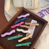 2pcs/set Candy Color Wave Hair Clips Hairpin Korean Girls Side Clip  Hair Accessories