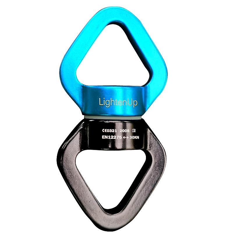 Lighten Up Outdoor Safety Rope Swivel Connector Universal Ring Gimbal Ring Rotary Connector Rotational Hammock for Aerial