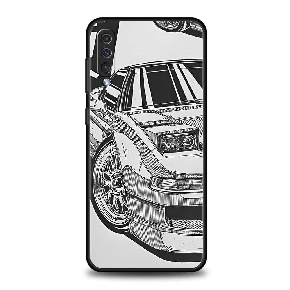 Japan JDM Sports Cars Phone Case For Samsung A54 A52 A24 A14 A50 A70 A10 A40 A20S A20E A06 A12 A22 A34 A42 A32 5G A04s A16 Cover