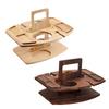 Sturdy Stackable Wood Tray With Natural Finish for Utensils Spices Kitchenwares Storage Solution
