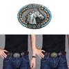Western Cowboy Carved Belt Buckle Metal Ethnic Style Personality Rock Belt Link Buckle Unisex Belt Buckle DIY Supplies