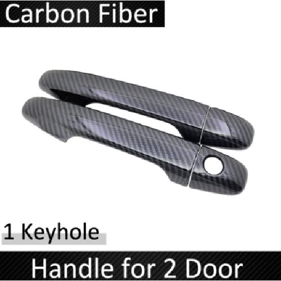 Czarne włókno węglowe dla Scion tC AT20 20 2011 2012 2013 2014 2015 2016 pokrywa klamki drzwi naklejki dekoracje samochodowe