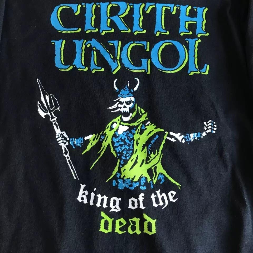 vtg Cirith Ungol band King of the dead t-shirt Unisex Black S to 5Xl Unisex T-Shirt XXXXL