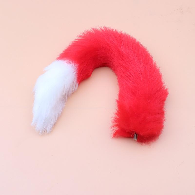Removable Fox Tail Metal Anal Plug for Role-Playing and Alternative Erotic Play