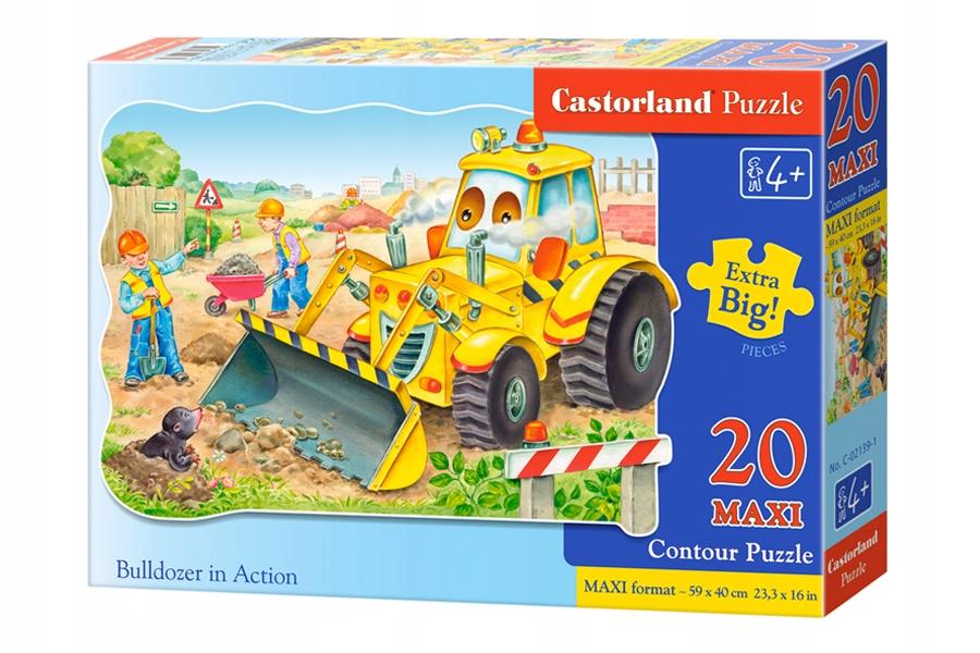Puzzle 20 Pieces Maxi C-02139-1 Bulldozer In Action