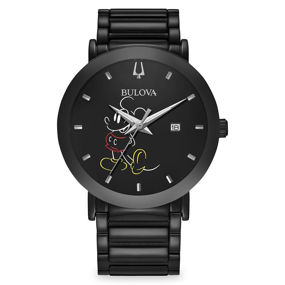 

Кварцовий годинник Disney Mickey Mouse Silhouette з нержавіючої сталі від Bulova