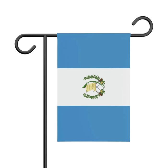 Drapeau Jardin Guatemala – 32 x 47.5 cm – Polyester Résistant – Format Vertical – Extérieur – Pixelforma