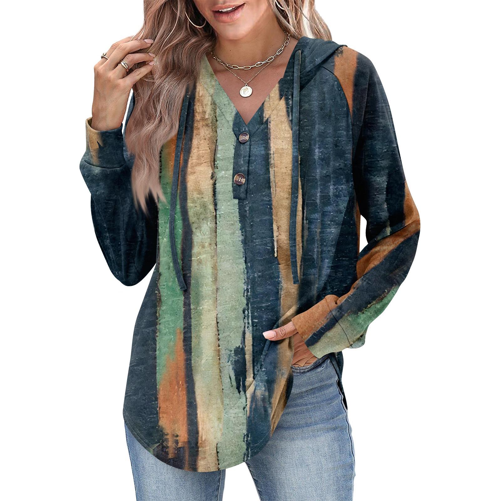 

Женская мода, женский легкий пуловер с длинными рукавами и карманами, толстовка с капюшоном в стиле консервативного стиля L