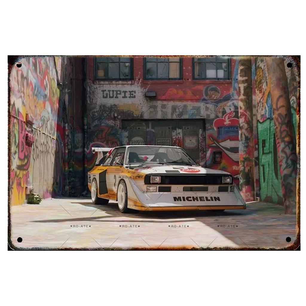Plaque Metal Tin Signs Classic Cars Wall Decoration Vintage Art Posters Iron Painting for Man Cave Home Cafe Game Room Club Bar