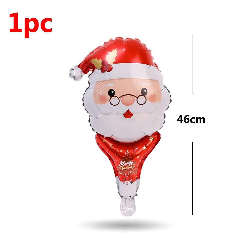 1-12 ks Vánoční hliníkové fóliové balónky Santa Claus sněhulák los balónkové tyčinky vánoční ozdoby na stromeček dětské hračky festivalové dekorace na párty