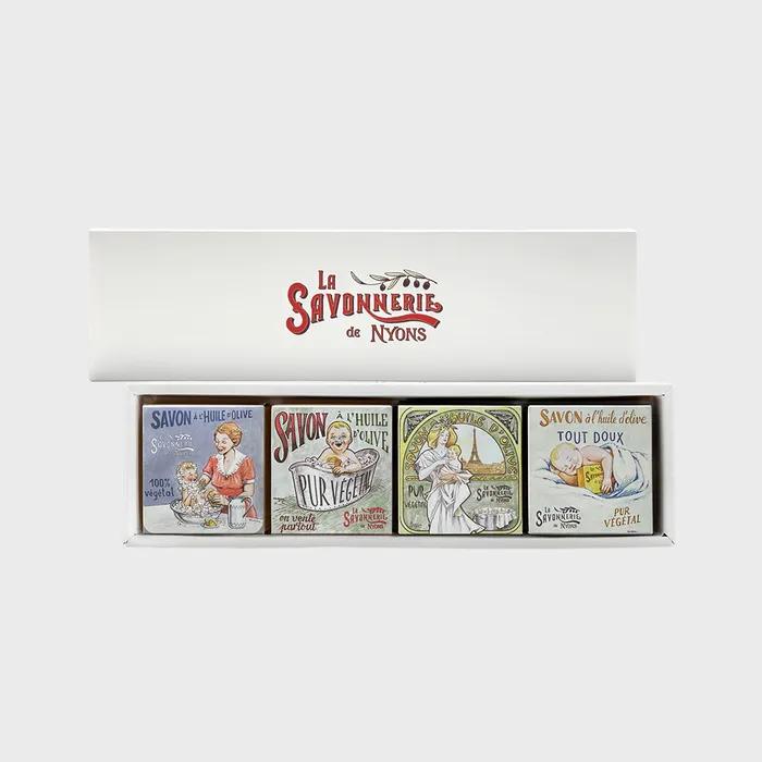 

Французская бумажная коробка для мыла 4 шт. рукавная упаковка 06. Moisturizing package (B6x2+B8x2)+4p box