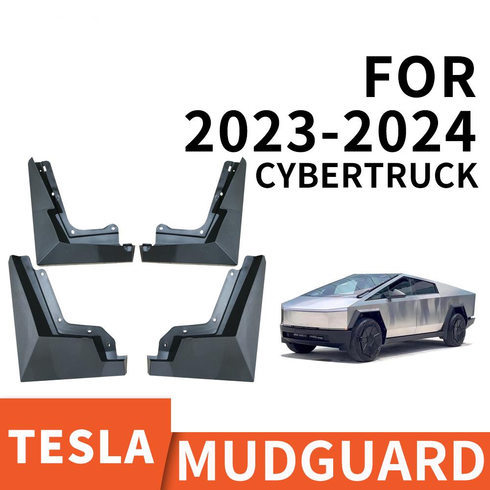 4 pcs a set Mudguards for Tesla Cybertruck 2023 2024 Fender Mud Flap Guard Splash Car Auto Styline Front Rear Car Accessories