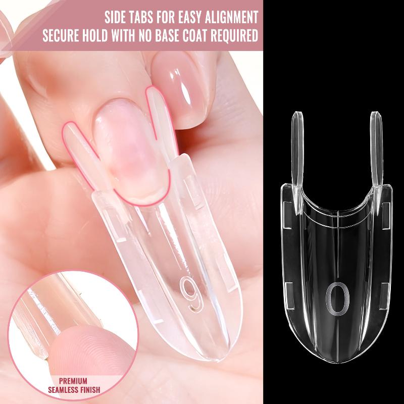Dual-Form Nail Forms 120/240Pcs Time Saving Nail Extension Tools for Home DIY Manicure Professional Nail Salon