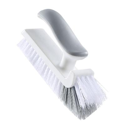 Corner Scrubber Brush V Shape Bristles Mirror Water Wiper Scrape and Brush for Shower Bathroom