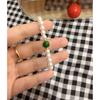 Baroque Natural Freshwater Pearl Beaded Bracelet Women's High-end Sense Light Luxury Niche Design Sense Versatile Jewelry