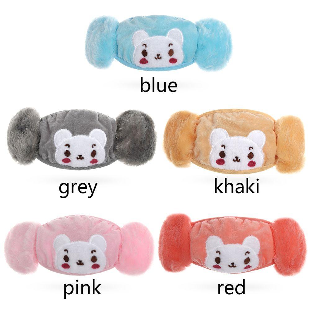 Niedliche Bestickte Atmungsaktive Kinder Gesichtsmaske Mundmaske Warme Ohrenschützer Plüsch Cartoon