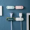 Power Plug Holder Strong Adhesiveness Punch-free Universal Wall-mounted Household Desk Cable Tidy Organizer for Office