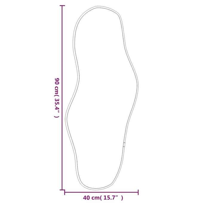 VidaXL Mural Miroir de Maquillage Coiffeuse Cosmétique Décoration de Chambre à Coucher Salle de Bain Salon Intérieur Argenté 348257