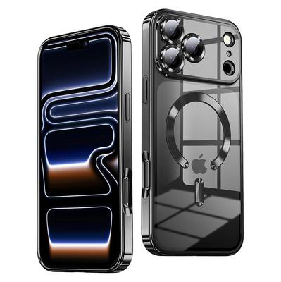 Magnetische Galvanik Weiche Magsafe Handyhülle für iPhone 17 Pro Max 17Pro 17Air Luxus Galvanisiert Kameraobjektiv Schutzhülle