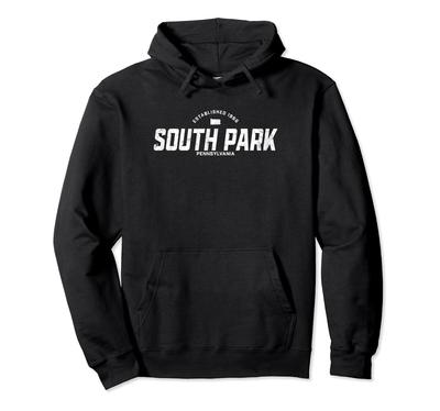 Vintage Sportlogo aus South Park, Pennsylvania. Kapuzenpullover