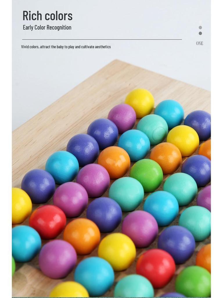 Zwei-in-Eins Holzrettich-Memory- & Stäbchenspiel für Kinder