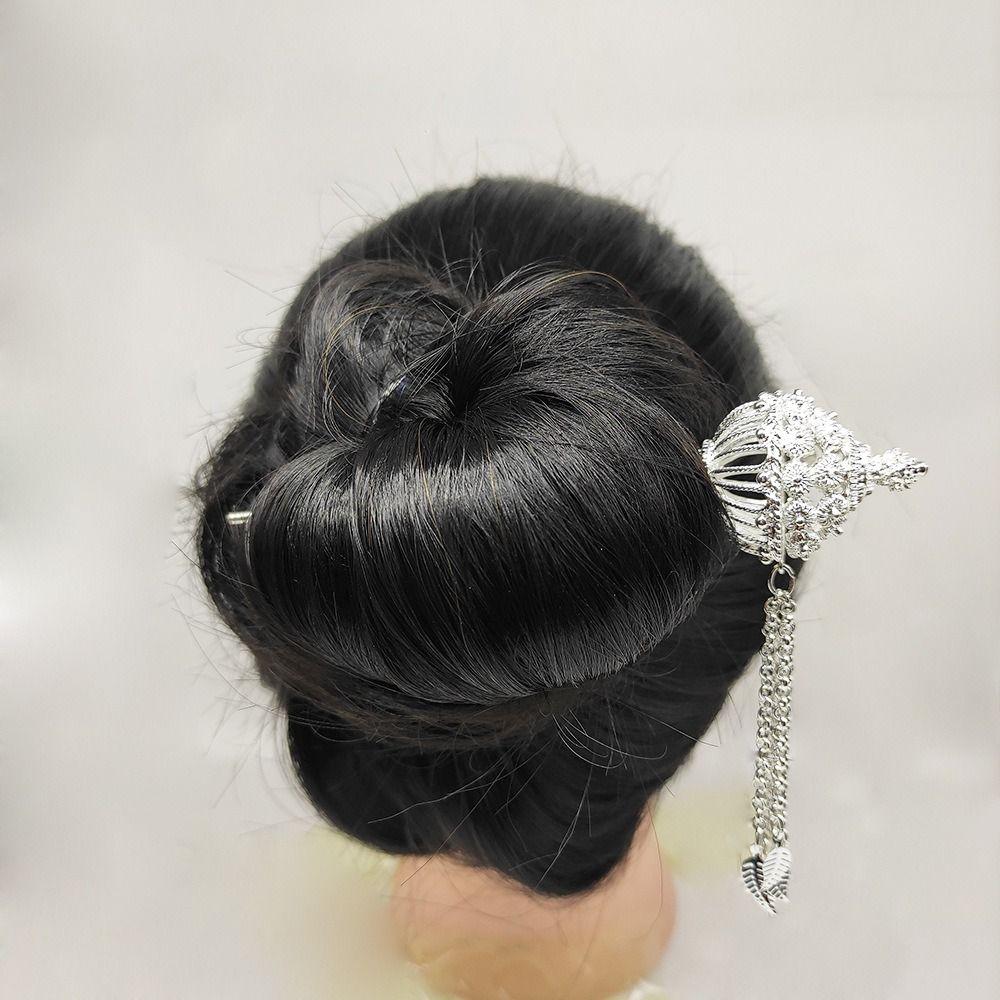 

Древний головной убор Ханфу, тайский головной убор, заколка для волос в стиле Дай, аксессуары для волос для девочек M